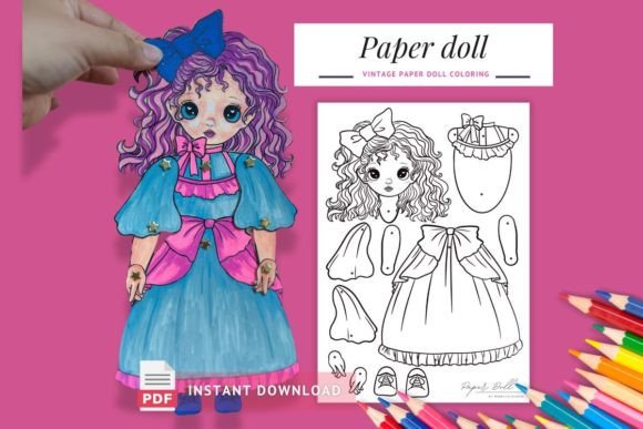 Download Children Paper Doll Coloring Pages - Doll Collection