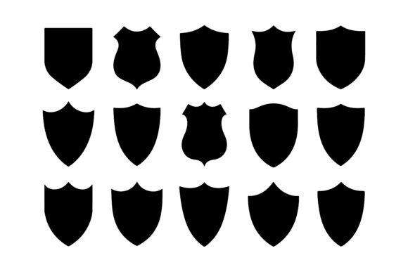 Download Set of Shield Silhouettes Pack - Premium Resources