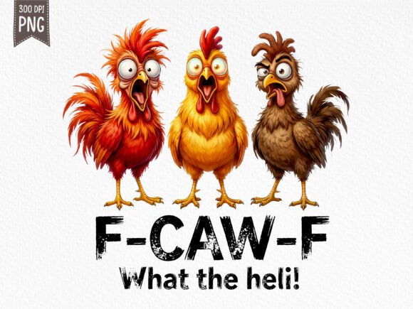 Download Funny Rooster F-Caw-F What the Hell PNG - Hell Collection
