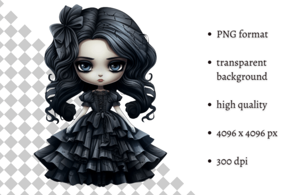 Download Spooky Gothic Doll PNG Clipart - Doll Collection