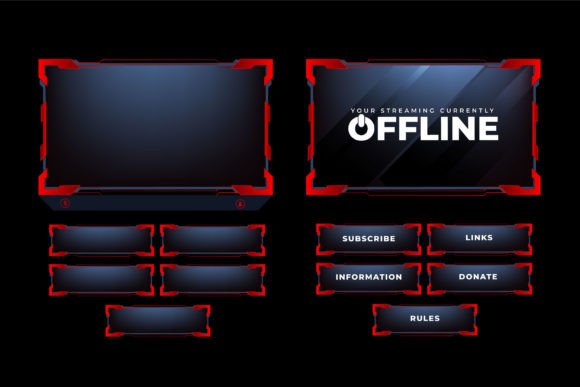 Download Digital Live Streaming Overlay Vector - Live streaming Collection