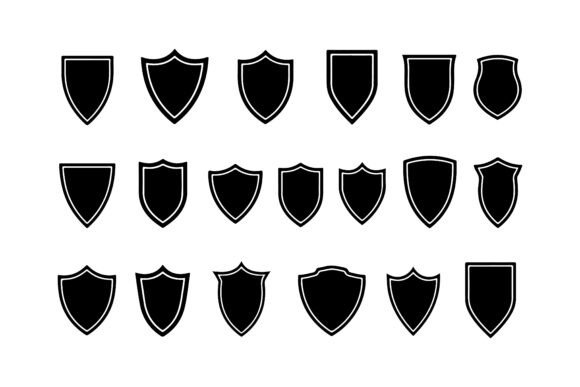 Download Set of Shield Silhouettes Pack - Premium Resources