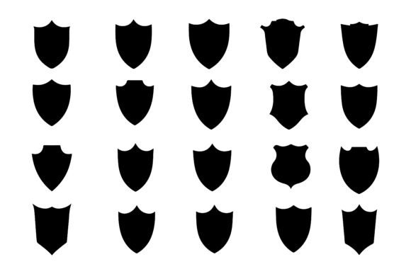 Download Set of Shield Silhouettes Pack - Premium Resources
