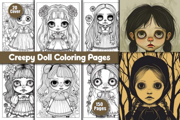 Download Creepy Doll Coloring Pages - Doll Collection
