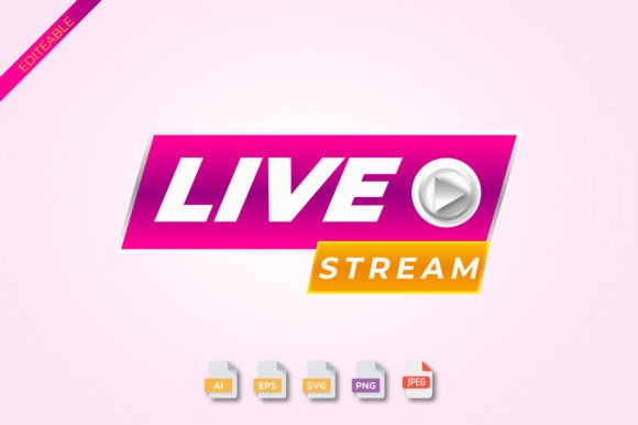 Download Live Streaming Icon 3D PNG Vector Pink - Live streaming Collection
