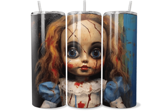Download Halloween Creepy Doll Tumbler #22901 - Doll Collection