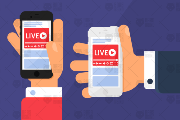 Download Live Streaming in Hand Illustration - Live streaming Collection