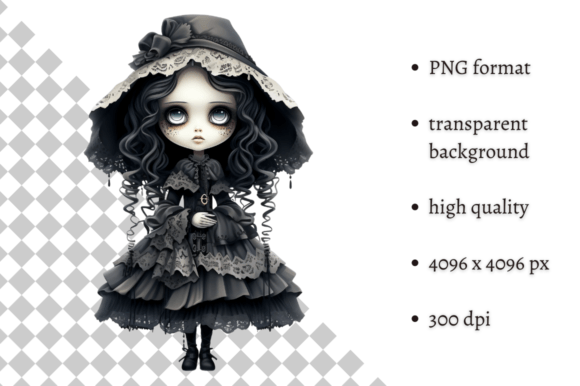 Download Spooky Gothic Doll PNG Clipart - Doll Collection