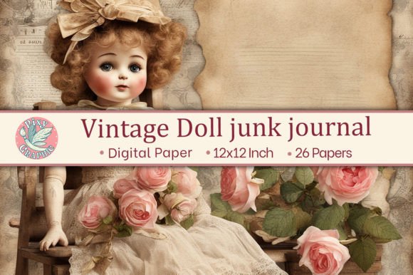 Download Vintage Doll Junk Journal - Doll Collection