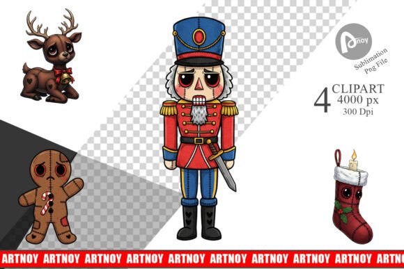 Download Cute Christmas Voodoo Doll Clipart - Doll Collection
