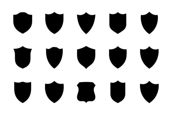 Download Set of Shield Silhouettes Pack - Premium Resources