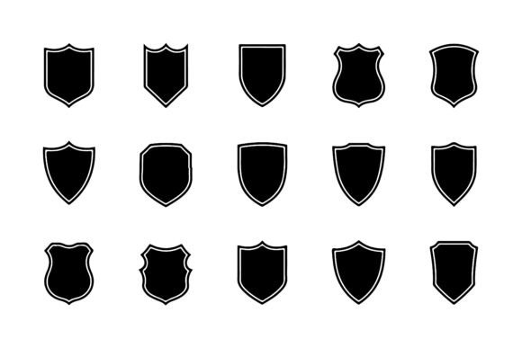 Download Set of Shield Silhouettes Pack - Premium Resources