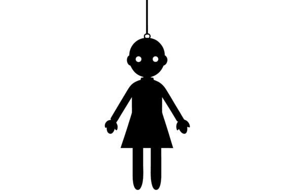 Download Cursed Doll Hanging Silhouette - Cursed doll Collection